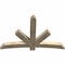 Ekena Millwork Alberta Rough Sawn Timber Gable Bracket, Douglas Fir, 72"W x 48"H x 4"D x 6"F, 16/12 Pitch GBW072X48X0406ALB00RDF - alternate 4